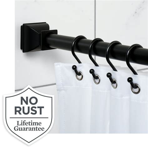 rust resistant shower rod|adjustable shower curtain rod target.